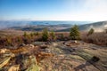 Scenic sunrise at the top of Cadillac mountain Acadia National park Royalty Free Stock Photo