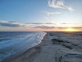 Scenic sunset at Birubi Beach, Anna Bay, Port Stephens, NSW, Australia