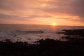 Scenic sunset in Kona on Big Island, Hawaii Royalty Free Stock Photo