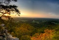 Scenic Sunset on Sawnee Mountain Royalty Free Stock Photo