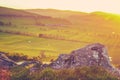 Scenic Sunset Scottish Countryside Royalty Free Stock Photo