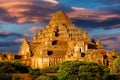 Scenic sunset view of ancient temple Dhammayangyi in Bagan Royalty Free Stock Photo