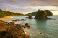 Playa Espadilla Beach Landscape Sunset Sky Manuel Antonio National Park Costa Rica Royalty Free Stock Photo