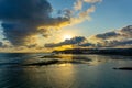 Scenic sunset view at Merese hill, Lombok island, Indonesia