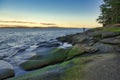 Scenic sunset view of the ocean from Roberts Memorial Park in Na