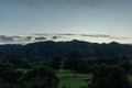 Scenic after sunset vista at a golf course in a remote part of Escondido, California Royalty Free Stock Photo