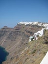 Scenic sweep view of Santorini