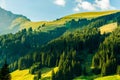 Scenic Swiss Alps Sunset Royalty Free Stock Photo