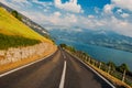 Scenic Swiss Road Lake Thun