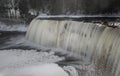 Scenic Tahquamenon falls in Michigan upper peninsula Royalty Free Stock Photo