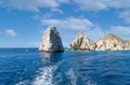 Scenic tourist destination Arch of Cabo San Lucas, El Arco, close to Playa Amantes, Lovers Beach known as Playa Del Amor