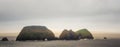 Scenic tranquil Three Arch Rocks on the Oregon Coast