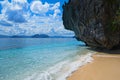 Scenic tropical beach, El Nido Palawan Philippines Royalty Free Stock Photo