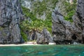 Scenic tropical island landscape, El Nido, Palawan, Philippines Royalty Free Stock Photo