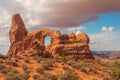 Scenic Turret Arch Arches National Park Utah Royalty Free Stock Photo