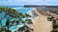 Scenic of Turtle Beach in East Lombok