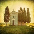 Scenic tuscan view, Cappella della Madonna di Vitaleta