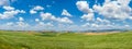 Scenic Tuscany landscape with rolling hills in Val dOrcia, Italy Royalty Free Stock Photo