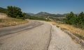 Scenic twisty road through Verdon canyon