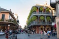 Scenic typical balcony at historic building in the French Quarter of New Orleans