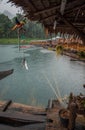 Floating houses at Chieou Laan lake