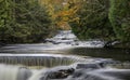 Scenic Upper Bond falls near Paulding in Michigan Upper peninsula Royalty Free Stock Photo