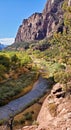 Zion Canyon Morning From Emerald Pools Trail Royalty Free Stock Photo