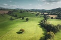 Scenic Valley at Early Autumn in Wales, UK Royalty Free Stock Photo