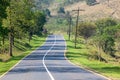 Scenic Valley Farmlands Road Summer Landscape