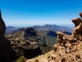 Scenic vegetated mountains and valleys in spain