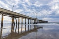 Scenic venice pier in sunset