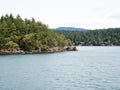 Scenic view from abord a ferry from Friday Harbor to Orcas Island