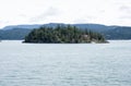 Scenic view from abord a ferry from Friday Harbor to Orcas Island