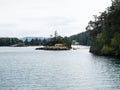 Scenic view from aboard a ferry from Friday Harbor to Orcas Island