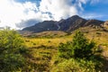 Scenic view of Alaskan Flattop Glen Alps in Summer