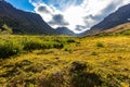 Scenic view of Alaskan Flattop Glen Alps in Summer