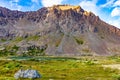 Scenic view of Alaskan Flattop Glen Alps in Summer