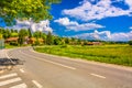 Colorful scenery in Pregrada, Zagorje. Royalty Free Stock Photo