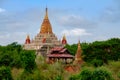 Scenic view of Ananda temple in old Bagan area, Myanmar Royalty Free Stock Photo