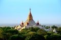 Scenic view of Ananda temple in old Bagan area, Myanmar Royalty Free Stock Photo
