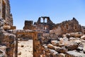 Scenic View Ancient Byzantine and Early Islamic Town Ruins of Umm el-Jimal in Northern Jordan