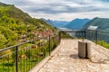Scenic view of ancient small village Bre over the lake Lugano, Ticino, Switzerland