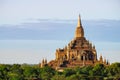 Scenic view of ancient Sulamani temple at sunset, Bagan Royalty Free Stock Photo