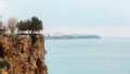 Scenic view of Antalya coastline, Turkey. Summer seascape