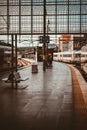 Scenic view of Antwerp Central Station in color