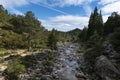 Scenic view of the Arado River at the Peneda Geres National Park in northern Portugal Royalty Free Stock Photo