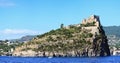 Panoramic view of Aragonese castle, Ischia island - Italy