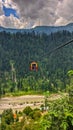 Scenic view of Arang Kel Cable Car in Neelum Valley, Kashmir Pakistan Royalty Free Stock Photo