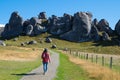 Scenic View around Castle Hill, New Zealand