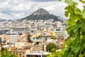 Scenic view of Athens and Mount Lycabettus Royalty Free Stock Photo